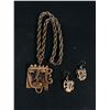 Image 1 : Fabulous Vintage Rabajes Brutalist Copper Necklace & Earrings Set