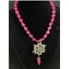 Image 2 : Pretty Pink Vintage Rhinestone Necklace