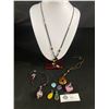 Image 1 : Collection Of Misc. Hand Blown & Mixed Glass Pendants