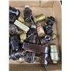 Image 2 : Box Lot of 35+ Vintage Lamp Parts, Plugs, Etc
