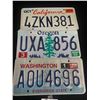 Image 2 : 3 USA License Plates California, Oregon & Washington