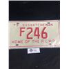 Image 1 : 1973 Saskatchewan License Plate Home Of The RCMP