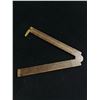 Image 2 : 2 Nice Early Folding Brass & Wood Rulers