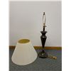 Image 2 : Art Deco Style Bronzed Lamp w/Shade