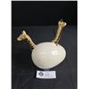 Image 2 : Unique Vintage 1980's Two Giraffes Hatching From Egg- Signed By Artist - 6"x7"