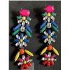 Image 2 : Pair Of Vintage Colourful Earrings