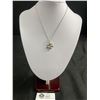 Image 1 : 925 Sterling Silver Vintage Leaves Pendant w/925 Silver Chain