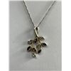 Image 2 : 925 Sterling Silver Vintage Leaves Pendant w/925 Silver Chain