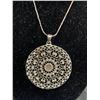 Image 2 : Lovely Vintage Rhinestone Pendant w/Chain