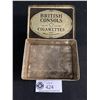 Image 2 : 1920's British Consols "50 Pack" Tin, Hinged Lid, Nice Condition