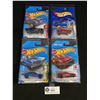 Image 1 : Lot Of 4 Collectible HotWheel Die Cast Cars