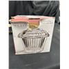 Image 2 : Lot Of Home Décor. Parfume Bottle, Crystal CupCake Box & Framed Mirror