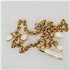 Image 1 : Italian 18K Gold Pearl & Diamond Designer Necklace
