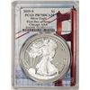 Image 1 : 2019-S $1 Proof American Silver Eagle Coin PCGS PR70DCAM First Day of Issue Chicago ANA