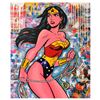 Image 1 : Jozza "Wonder Woman" Original Mixed Media On Canvas