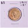 1911-S $5 Indian Head Half Eagle Gold Coin
