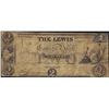 1853 $2 The Lewis County Bank Martinsburgh, NY Obsolete Note