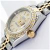 Image 4 : Rolex Ladies Two Tone Silver Index and Diamond Datejust Wristwatch