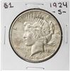 1924-S $1 Peace Silver Dollar Coin