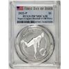 Image 1 : 2022-P $1 Proof Negro Leagues Baseball Silver Dollar Coin PCGS PR70DCAM FDOI