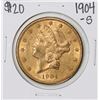 1904-S $20 Liberty Head Double Eagle Gold Coin
