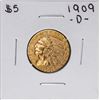 1909-D $5 Indian Head Half Eagle Gold Coin