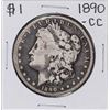 Image 1 : 1890-CC $1 Morgan Silver Dollar Coin