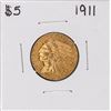 Image 1 : 1911 $5 Indian Head Half Eagle Gold Coin