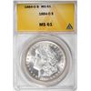 Image 1 : 1884-O $1 Morgan Silver Dollar Coin ANACS MS61