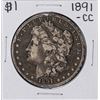 Image 1 : 1891-CC $1 Morgan Silver Dollar Coin
