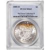 Image 1 : 1885-O $1 Morgan Silver Dollar Coin PCGS MS63 Amazing Toning McClaren Collection II