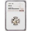 Image 1 : 1929 Mercury Dime Coin NGC MS66