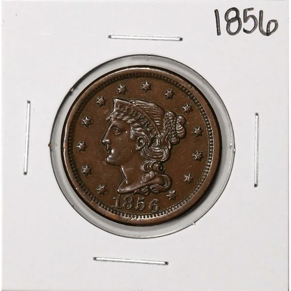 1856 Braided Hair Large Cent Coin