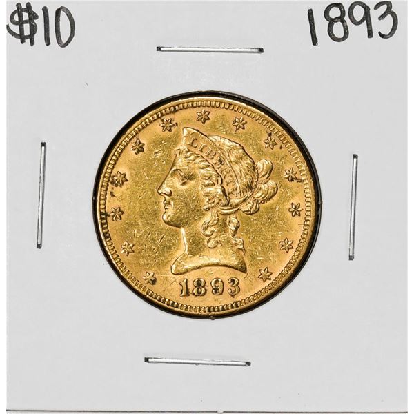 1893 $10 Liberty Head Eagle Gold Coin