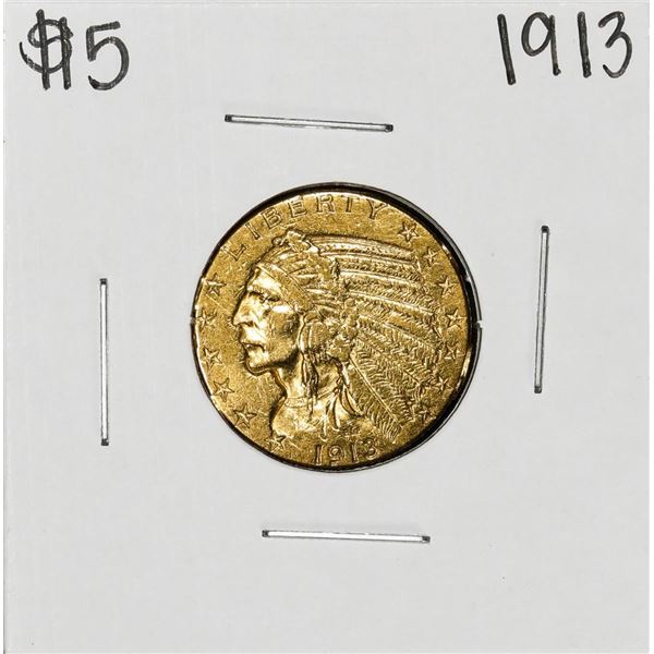 1913 $5 Indian Head Half Eagle Gold Coin