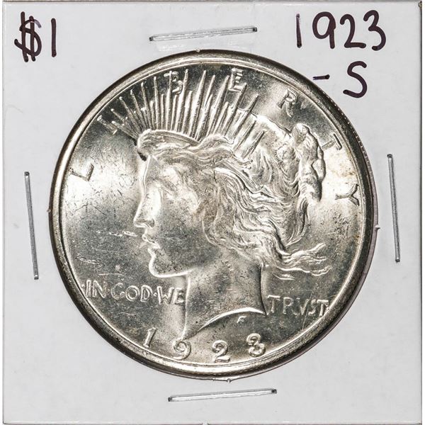 1923-S $1 Peace Silver Dollar Coin