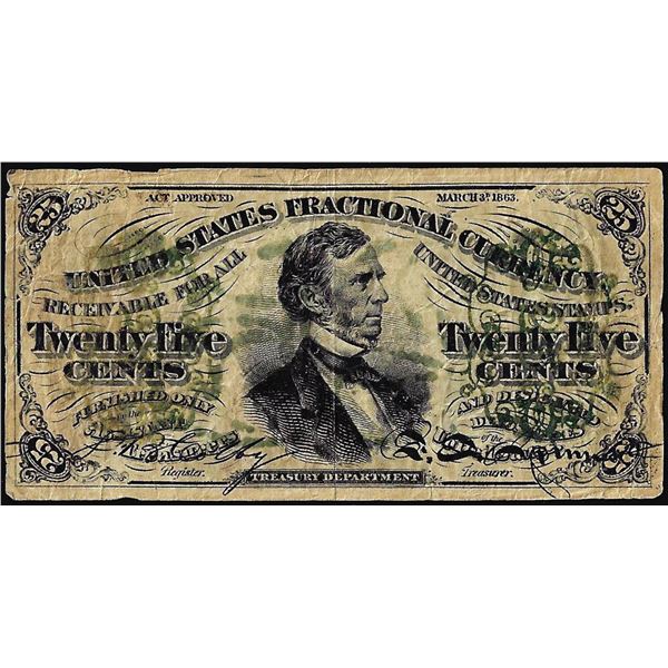 March 3, 1863 Third Issue Twenty-Five Cents Fractional Currency Note