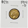 Image 1 : 1914-D $2 1/2 Indian Head Quarter Eagle Gold Coin