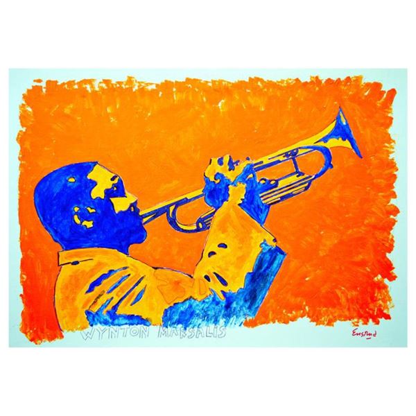 Ensrud "Wynton Marsalis" Original Acrylic On Board