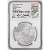 Image 1 : 2021 South Africa Krugerrand Silver Coin NGC MS70 FDOI Ed Harbuz Signature