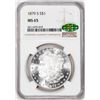 Image 1 : 1879-S $1 Morgan Silver Dollar Coin NGC MS65 CAC