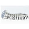 Image 6 : Rolex Ladies Stainless Steel Blue Index Sapphire and Diamond Datejust Wristwatch