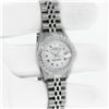 Image 5 : Rolex Ladies Stainless Steel Oyster Perpetual Diamond Wristwatch With Box & Booklets