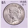 Image 1 : 1935-S $1 Peace Silver Dollar Coin