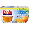 Image 1 : 2 NEW 4PKS OF  DOLE MANDARIN ORANGES - 107ML PER