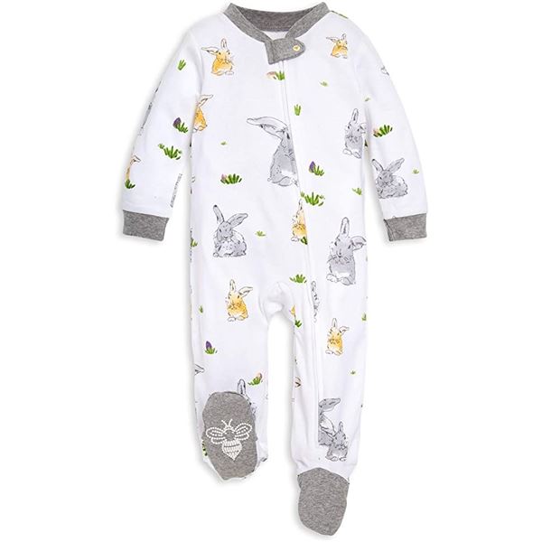 NEW BURTS BEES BABY BOYS SLEEP & PLAY PJ'S 0-3MTHS