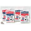 4 NEW PACKS OF LARGE INDEX PLAYING CARDS