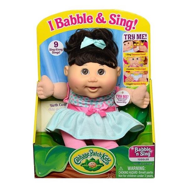 NEW CABBAGE PATCH KIDS BABBLE 'N SING DOLL