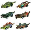 NEW DINOSAUR ANIMAL PULL BACK CARS 6PC