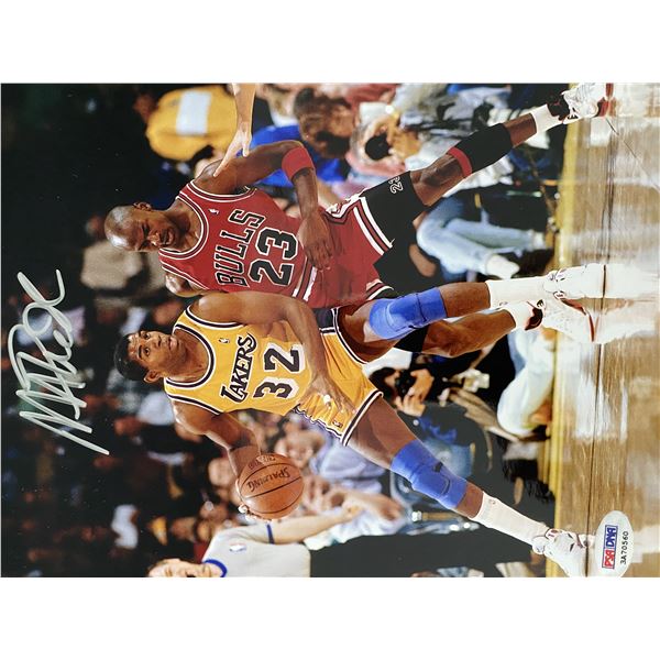 Magic Johnson signed photo PSA